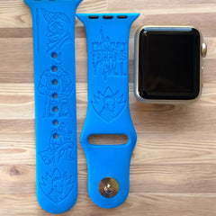 Yondu Udonta Engraved Apple Watch Band, 24 Colors, 38mm 40mm 41mm 42mm 44mm 45mm 49mm, Personalized Apple Watch Strap