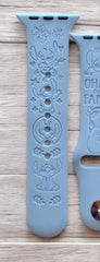 Stitch Engraved Apple Watch Band, 24 Colors, 38mm 40mm 41mm 42mm 44mm 45mm 49mm, Personalized Apple Watch Strap