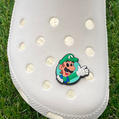 Luigi Plumber Clog Charm - SarenaTealDesigns