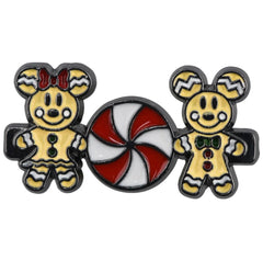 Mickey and Minnie Gingerbread Watch Band Slider Charm - SarenaTealDesigns