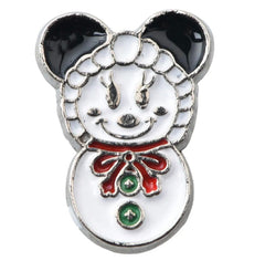 Mickey and Minnie Snowman Watch Band Charm - SarenaTealDesigns