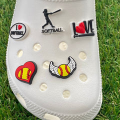 Softball Clog Charms - SarenaTealDesigns